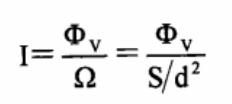 發(fā)光強(qiáng)度計(jì)算式